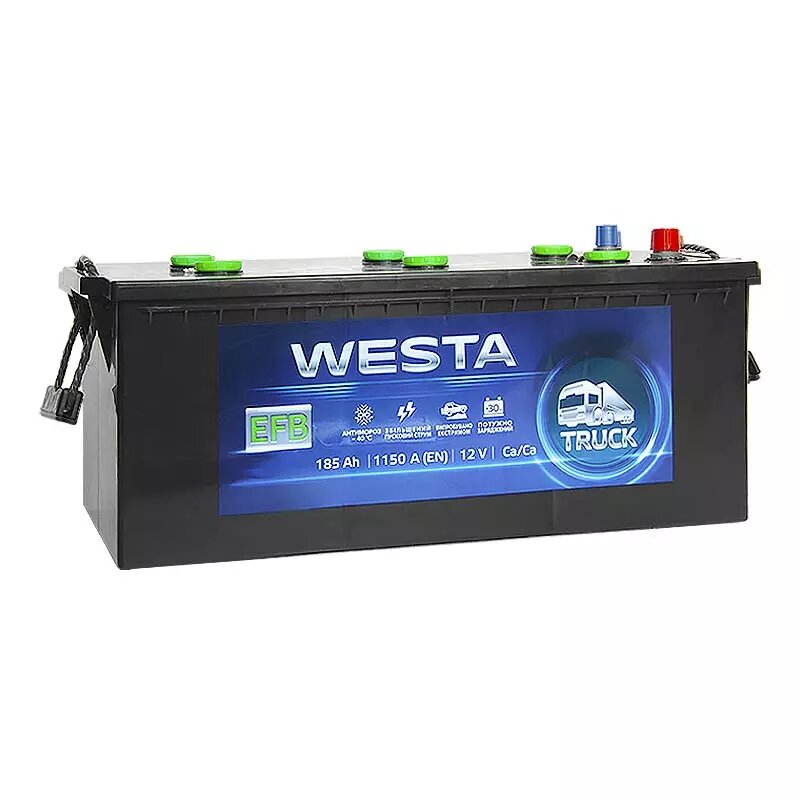 Вантажний акумулятор WESTA 6CT-185Ah EFB Аз